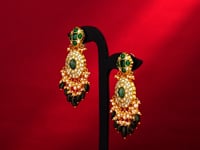 Dvisha Polki Long Earrings