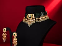 Reena Polki Long Earrings