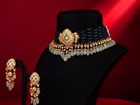 Devika Polki Long Earrings