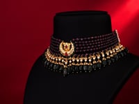 Lata Polki Bead Choker