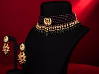Lata Polki Bead Choker