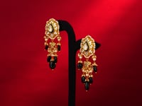 Vina Polki Long Earrings