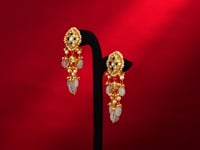 Devika Polki Long Earrings