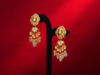 Tina Polki Long Earrings