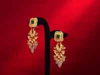 Reena Polki Long Earrings