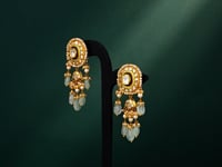 Rina Polki Long Earrings