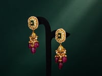 Rhea Polki Long Earrings