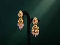 Tara Polki Long Earrings
