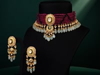 Rina Polki Long Earrings