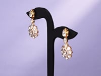 Saira Polki And Diamond Long Earrings