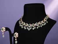 Sahana Polki And Diamond Necklace
