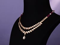 Firoza Polki And Diamond Necklace