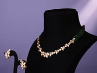 Fathima Polki And Diamond Necklace