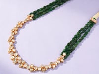 Fathima Polki And Diamond Necklace
