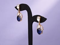 Tisya Polki And Diamond Long Earrings