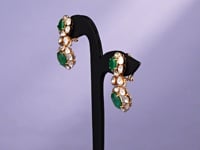 Anaya Polki And Diamond Long Earrings