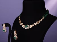 Farzana Polki And Diamond Necklace