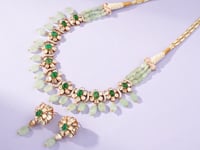 Sahana Polki And Diamond Necklace