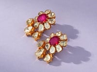 Deepa Polki Long Earrings