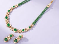 Anaya Polki And Diamond Long Earrings