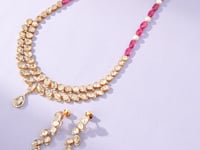 Firoza Polki And Diamond Necklace