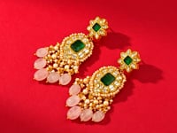 Ayushi Polki Long Earrings