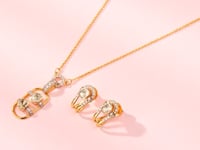 Hazel Polki And Diamond Hoops