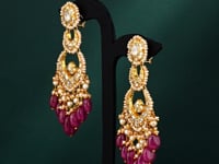 Mahira Polki Chandbalis