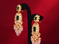 Ayushi Polki Long Earrings