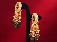 Bhumi Polki Long Earrings