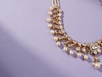 Vibhuti Polki And Diamond Necklace