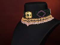 Omika Polki Bead Choker