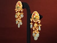 Rishma Polki Long Earrings