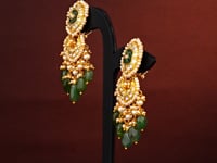 Ishanvi Polki Long Earrings