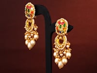 Umaira Polki Long Earrings