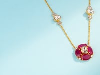 Madhu Polki And Diamond Pendant