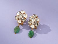 Jahnavi Polki And Diamond Tops