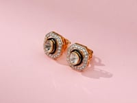 Munira Polki And Diamond Hoops