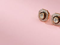 Munira Polki And Diamond Hoops