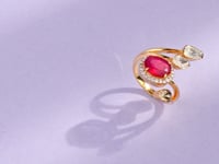Avika Polki And Diamond Ring