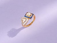 Aesha Polki And Diamond Ring