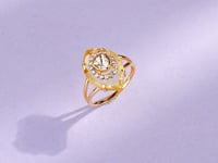 Kanishka Polki And Diamond Ring