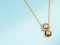 Rutvika Polki And Diamond Pendant