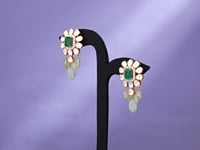 Sornaya Polki And Diamond Long Earrings