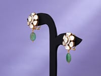 Jahnavi Polki And Diamond Tops