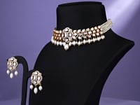 Aleesha Polki And Diamond Choker