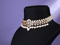 Aleesha Polki And Diamond Choker
