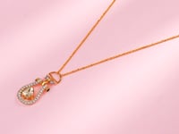 Ruchika Polki And Diamond Pendant
