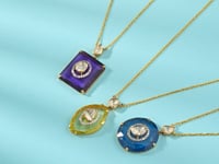 Mahi Polki And Diamond Pendant