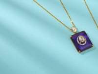 Mahi Polki And Diamond Pendant
